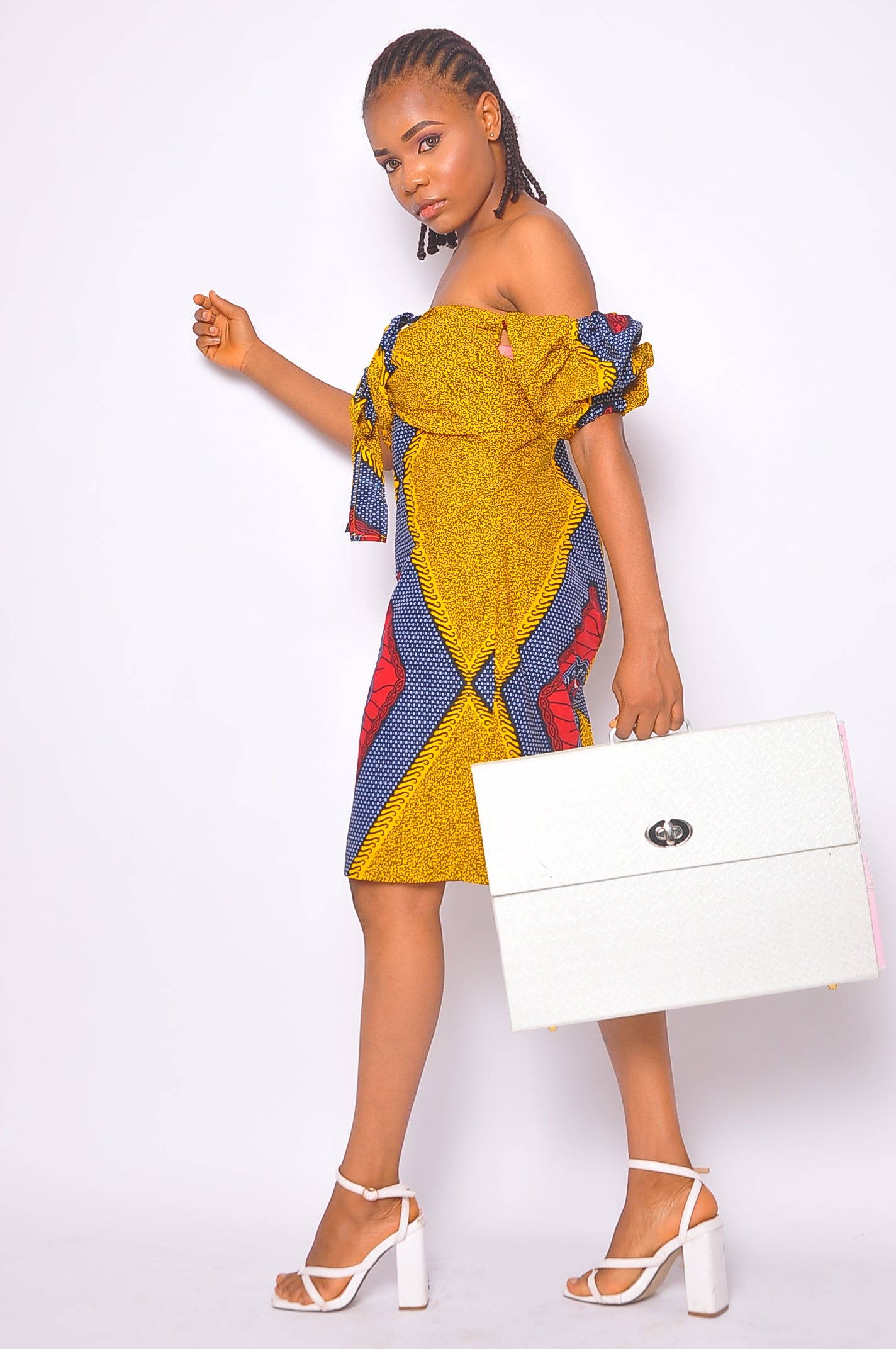 OLACHI AFRICAN PRINT MINI DRESS