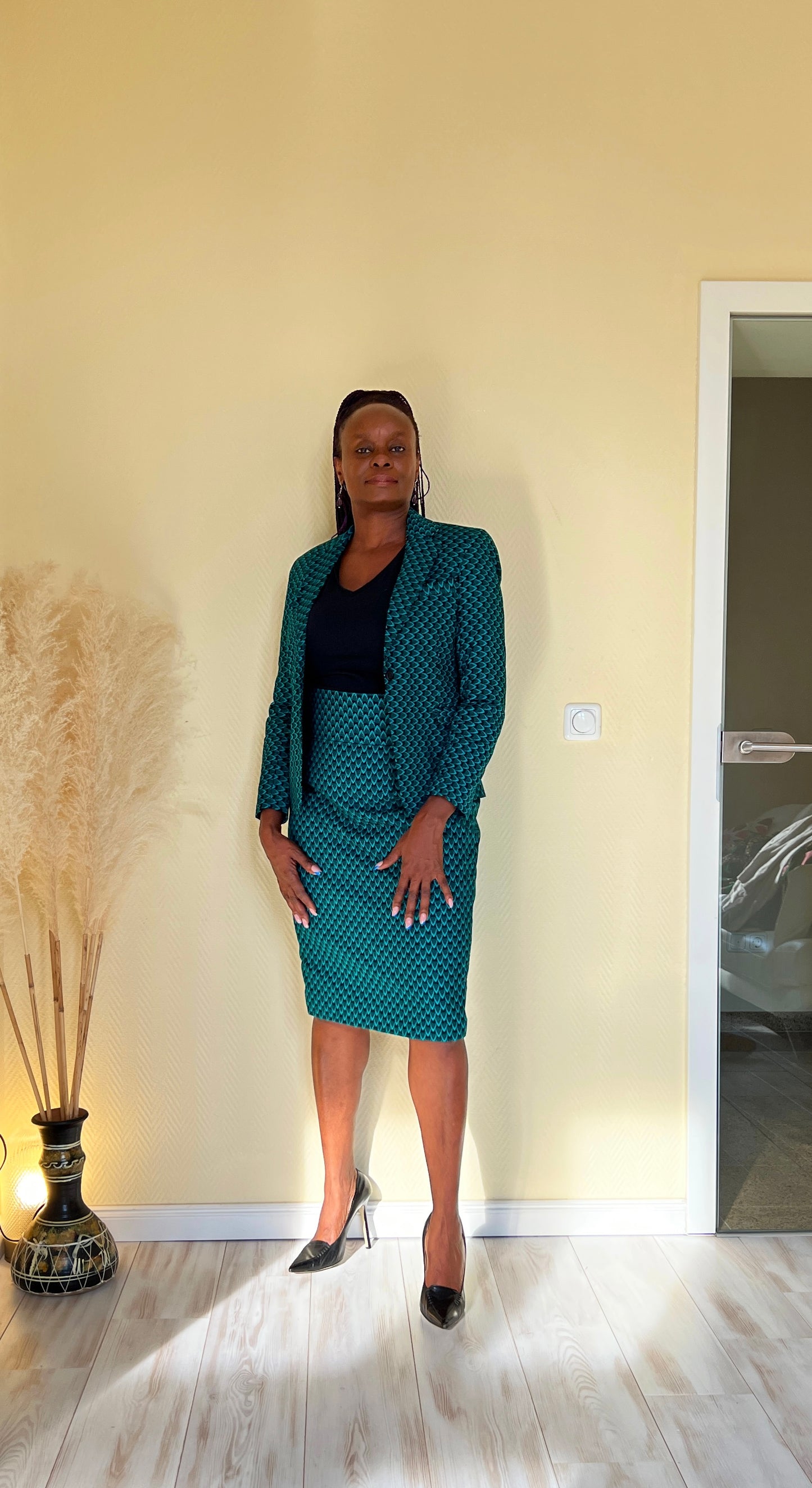 EDINA AFRICAN PRINT Suit Jacket