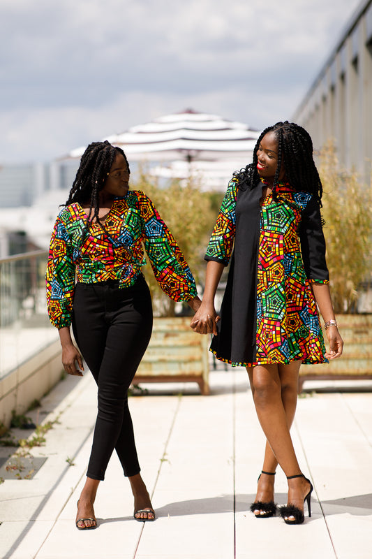 CHIZARA AFRICAN PRINT TOP