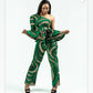 KASARACHI ONE SHOULDER AFRICAN PRINT TOP