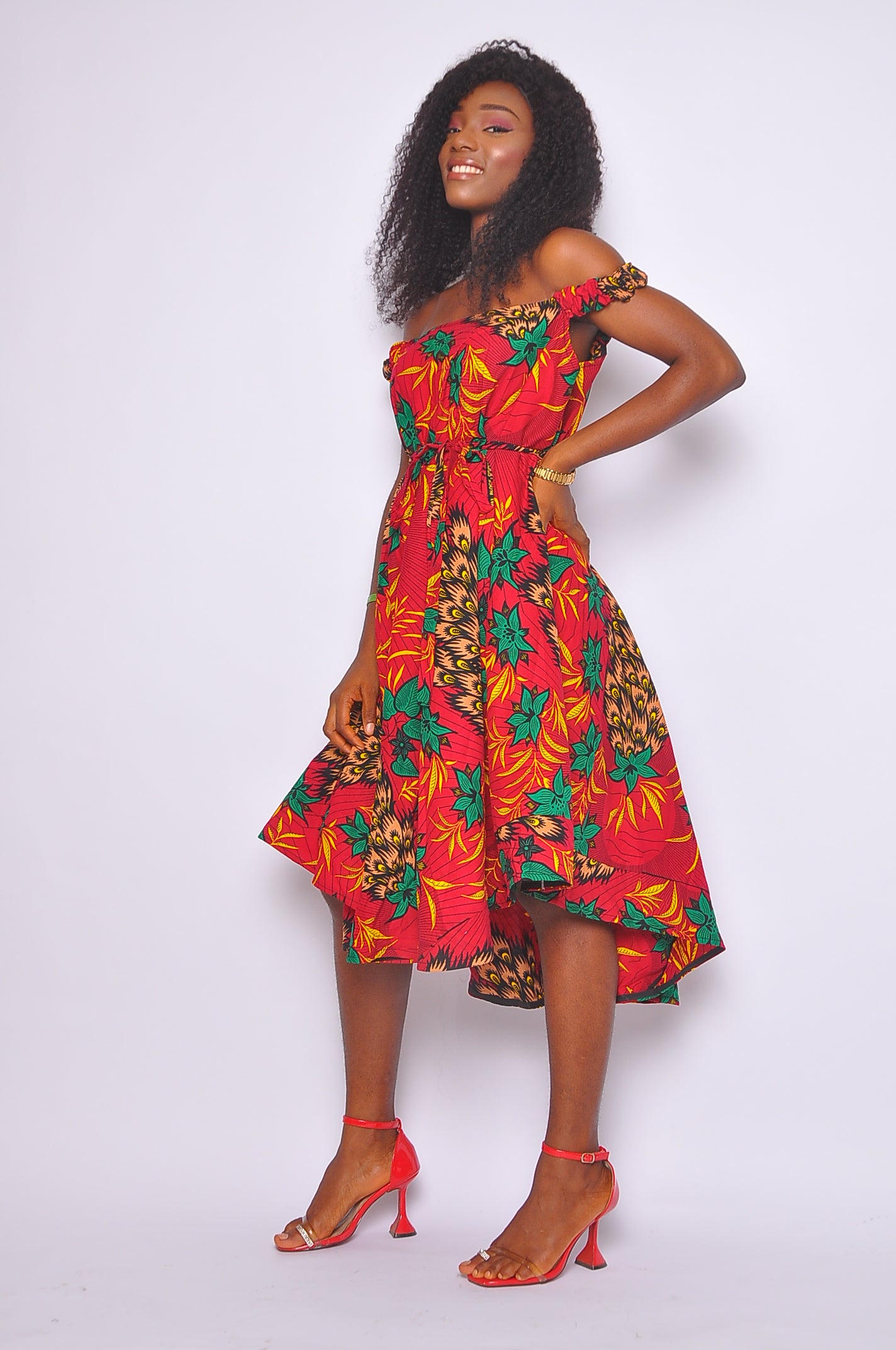 OMALICHA AFRICAN PRINT DRESS