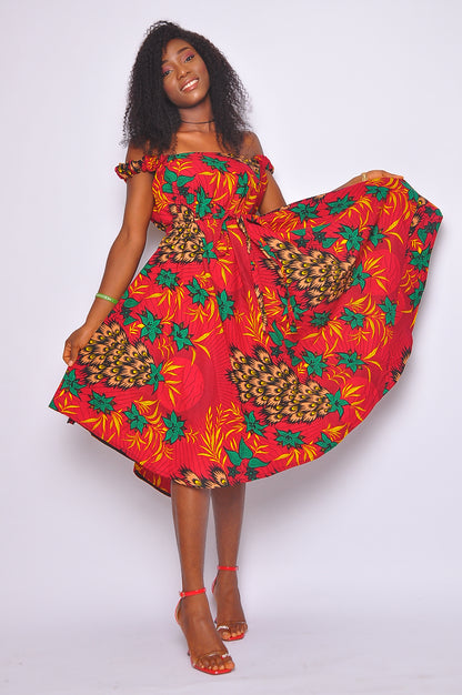OMALICHA AFRICAN PRINT DRESS