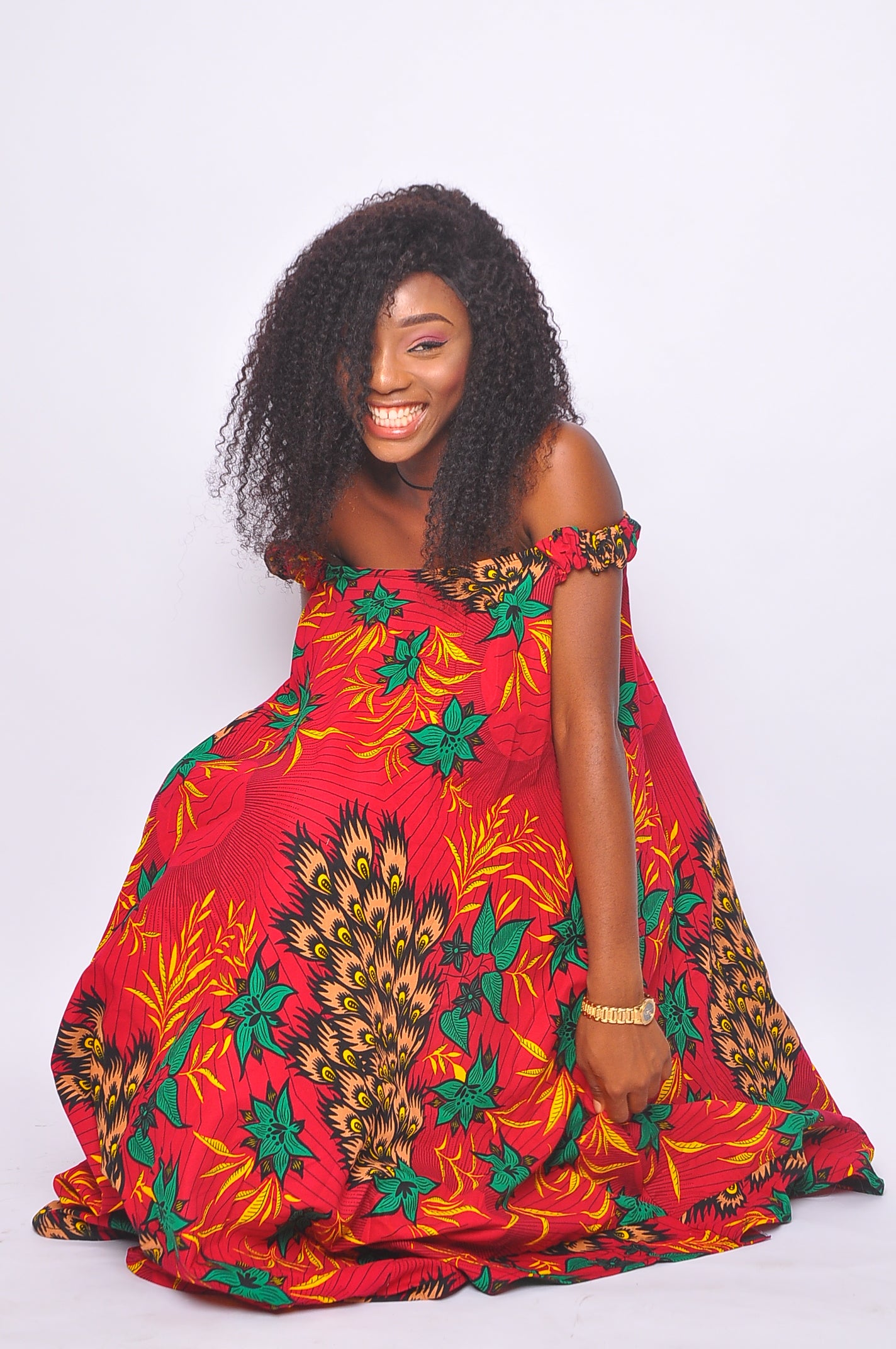 OMALICHA AFRICAN PRINT DRESS