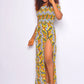 LAYO OFF SHOULDER AFRICAN PRINT DRESS