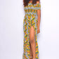 LAYO OFF SHOULDER AFRICAN PRINT DRESS