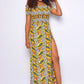 LAYO OFF SHOULDER AFRICAN PRINT DRESS