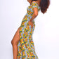 LAYO OFF SHOULDER AFRICAN PRINT DRESS