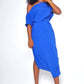 IFEOMA MIDI WRAP DRESS