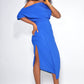 IFEOMA MIDI WRAP DRESS