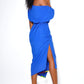 IFEOMA MIDI WRAP DRESS