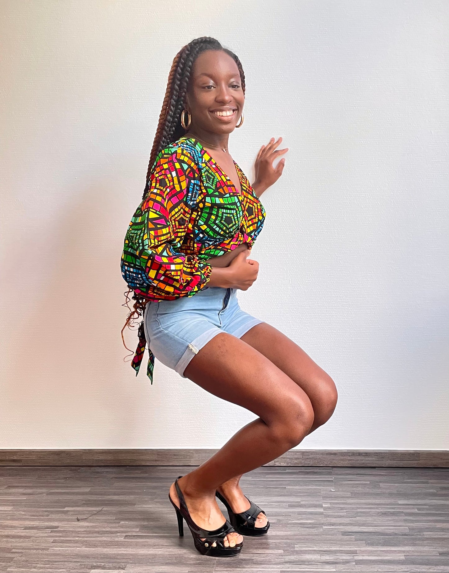 CHIZARA AFRICAN PRINT TOP