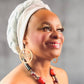 White Roped Twist Turban