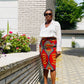 ULOAKU AFRICAN PRINT MIDI SKIRT