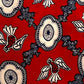 AFRICAN Print Scrunchies - Hair Accessories - Medium Red and Peach
