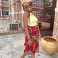 ULOAKU AFRICAN PRINT MIDI SKIRT