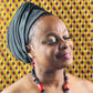 Black Front Twist Turban