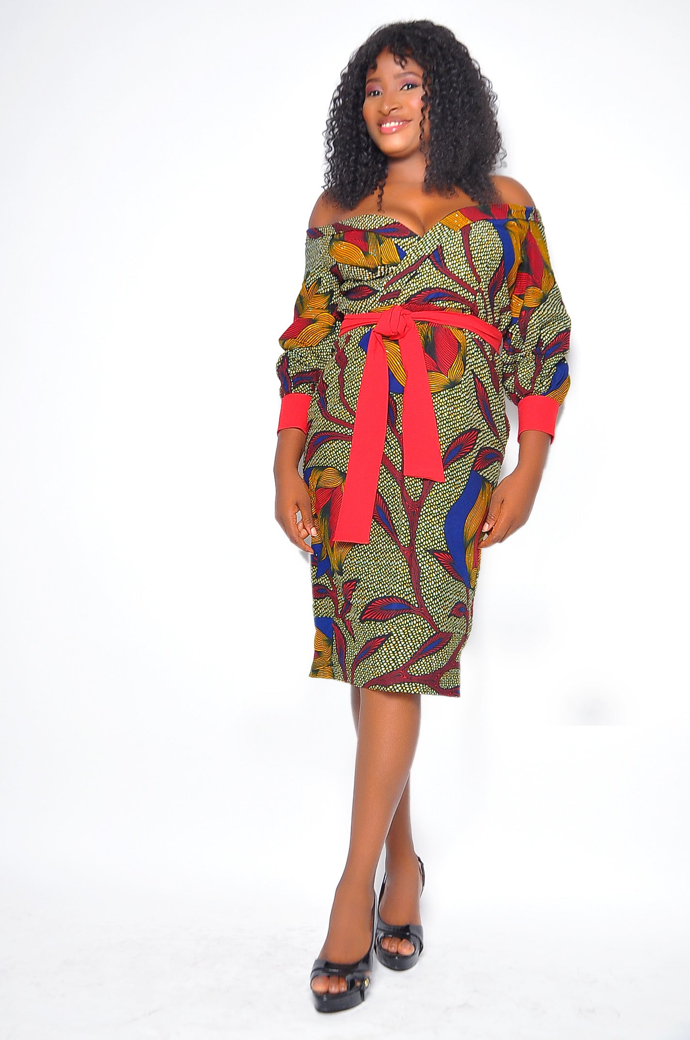KELECHI AFRICAN PRINT DRESS