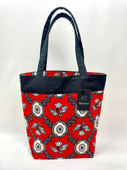 IFY AFRICAN PRINT OPEN SHOULDER BAG