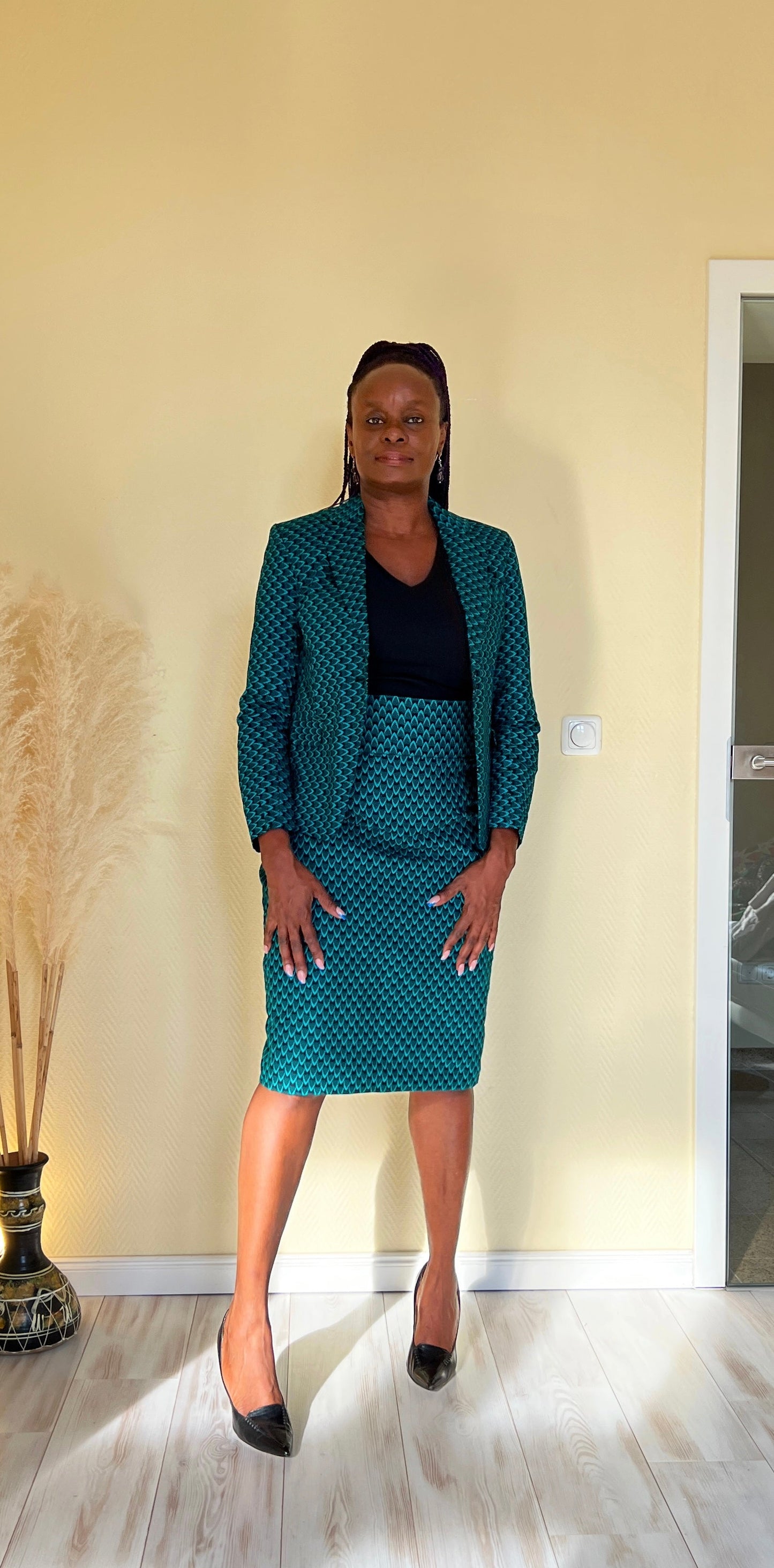 EDINA AFRICAN PRINT Suit Skirt