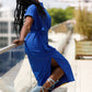 IFEOMA MIDI WRAP DRESS