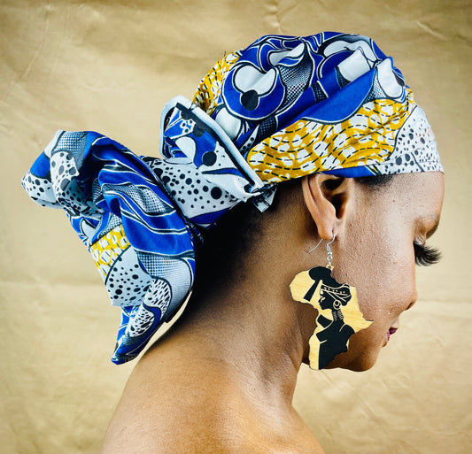 AFRICAN Inspired Earrings - African Woman Carrier