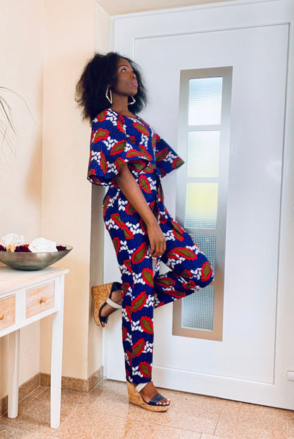 IHUAKU AFRICAN PRINT JUMPSUIT