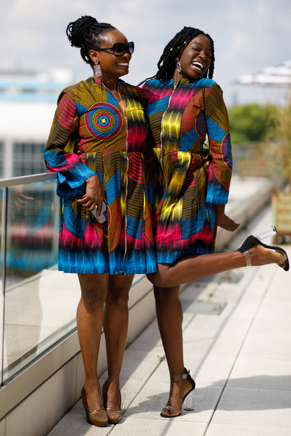 Maya African Print Dress