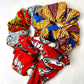 AFRICAN Print Scrunchies (Pack of 3 designs) - Hair Accessories - Medium multi colours.