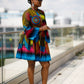 Maya African Print Dress