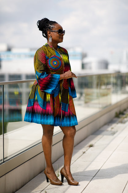 Maya African Print Dress
