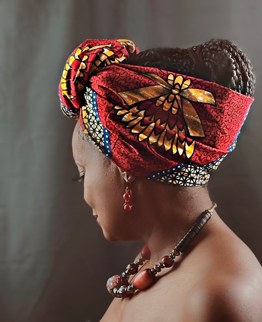 NONSO AFRICAN Print Ankara Headwrap