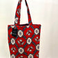 ISA AFRICAN PRINT SHOULDER BAG WITH ZIP