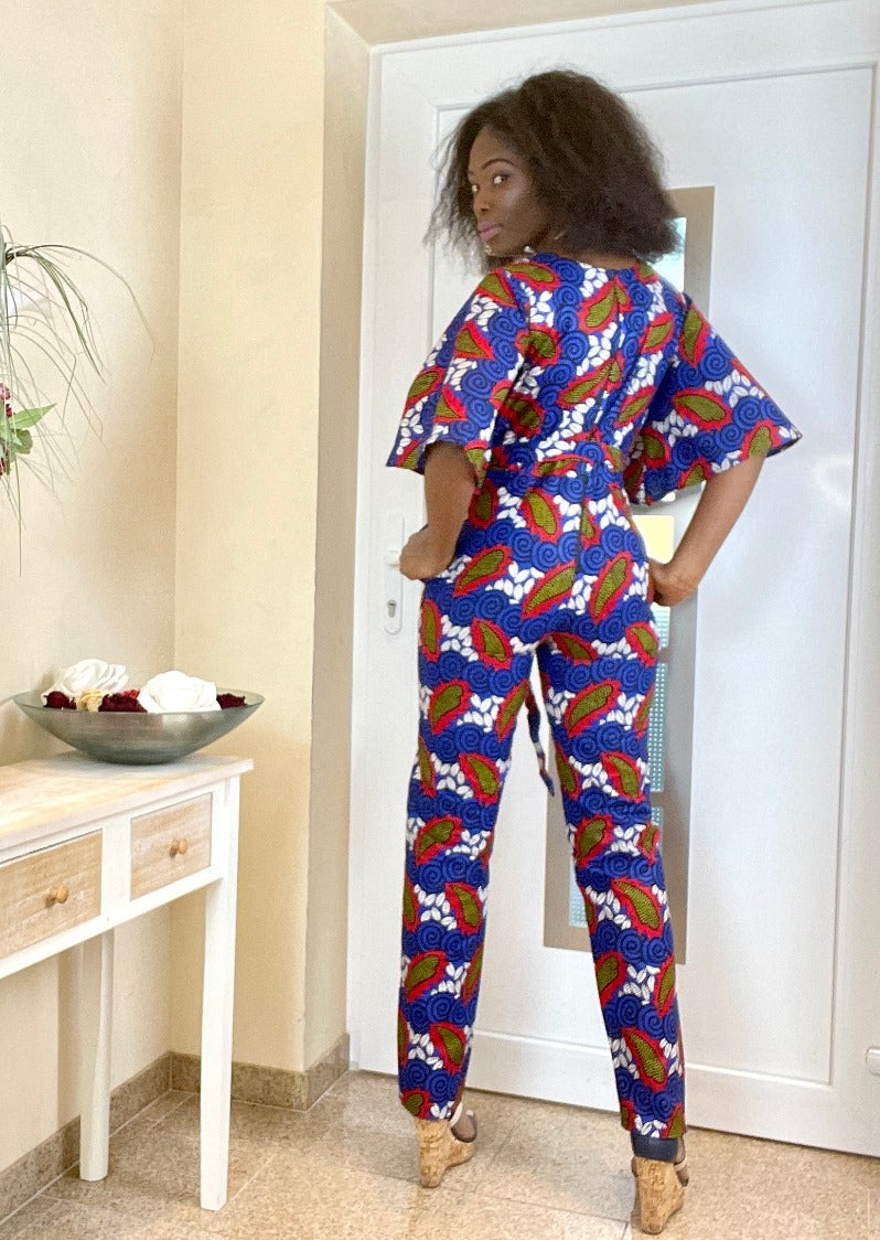 Amazon.com: African Women Jumpsuit Flare Long Sleeve Ankara Print Lady  Jumpsuit Romper Fashion Femmel African Clothes for Women X-Small :  Clothing, Shoes & Jewelry
