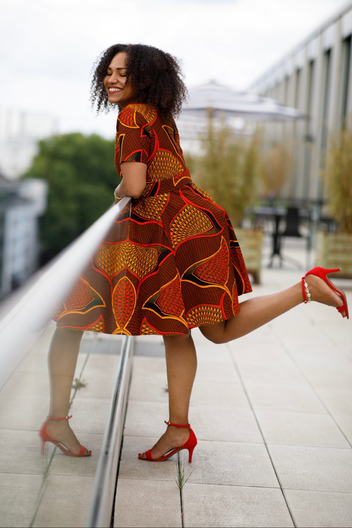 OBIAGERI AFRICAN PRINT DRESS