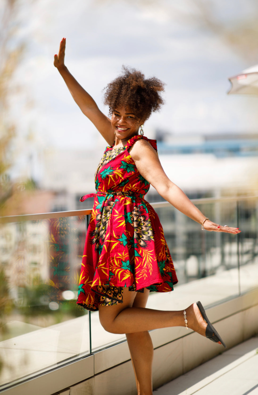 OMALICHA AFRICAN PRINT DRESS