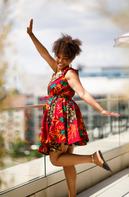 OMALICHA AFRICAN PRINT DRESS